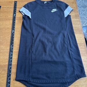 Nike | Dresses | Nike Girls Fleece Onepiece Tennis Skirt Shirt Dress Black White Size Xs
